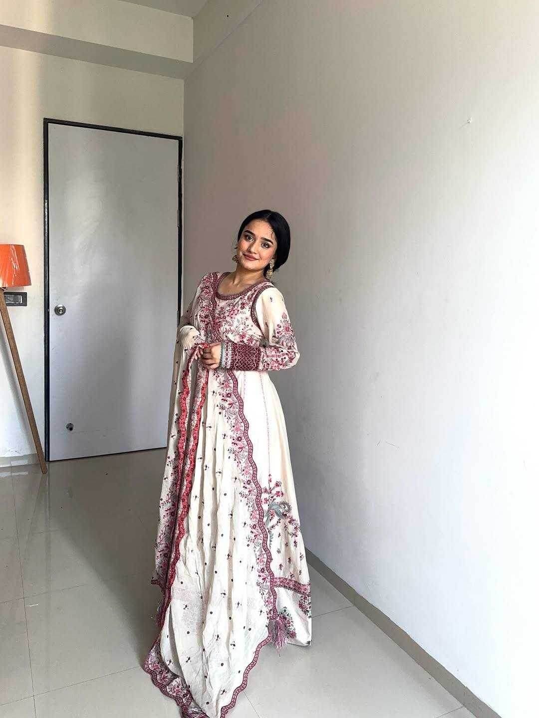 Chinon Anarkali Designer Suit - MYLUXURY LANE ENTERPRISE